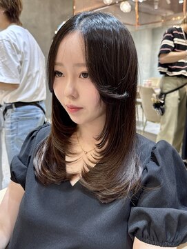 ロンド エスポワール 錦糸町(Lond espoir) ◯前髪イメチェンアンブレラカラーこなれミディレイヤーカット