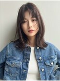 イメチェン前髪小顔こなれミディ_銀座