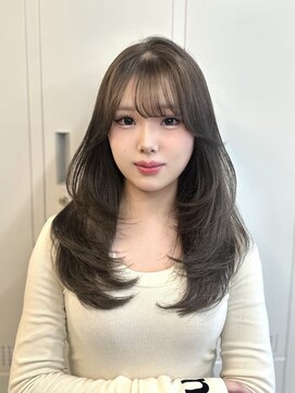 アリュウル 表参道(ALLURE) オリーブベージュ×ザクザクレイヤーカット◎【KAKO】