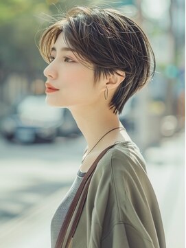 アルトリスト(Altruist Aging×HAIR&SPA) ☆イメチェンピンクベージュアンブレラカラー前髪クールショート