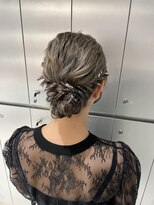 【新宿駅/新宿三丁目/ヘアセット/シニヨン/結婚式ヘア】