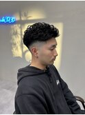 メンズオールバックパーマ