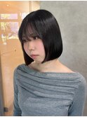 アプリコットオレンジ/くびれヘア/ウェーブショート［新潟］