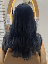 アドラーブル けやき通り店(adorable)&nbsp;ブルーブラック透明感韓国風20代30代小顔夏カラー秋カラー