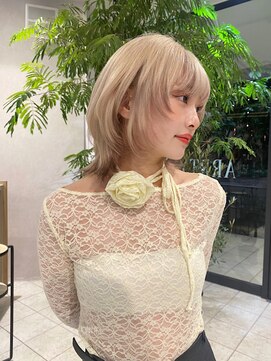 アーティーアーティー 薬院店(ARRTY ARRTY) 【TORU】ハイトーンウルフ（エンドカラー）