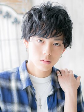 モッズヘア メン 仙台愛子駅前店(mod's hair men) 20代30代アッシュブラックカジュアルマッシュパーマa仙台愛子