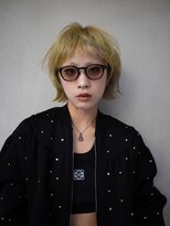 ギークス(GEEKS) 【GEEKS渋谷】レイヤーボブ/デザインカラー/ハイトーン/前髪あり