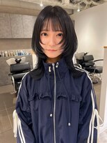 カフ(CAF)&nbsp;【大阪/心斎橋】ウルフカット×ブルーブラック