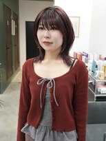 ソピ バイ インビテーション(sopi by invitation) ギザギザバング ハイレイヤー チェリーレッド☆