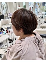 クレア 上大岡(CREA)&nbsp;白髪ぼかしハイライト縮毛矯正ダブルカラー髪質改善30代40代50代