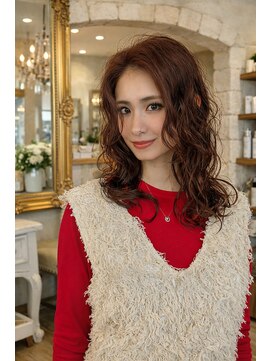 グランジュテ(grandjute) カット ハイライト 白髪ぼかし 小顔パーマ トリートメント