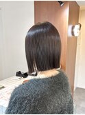 【W】古舘　ボブ×地毛風ストレート