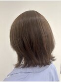 30代40代50代/ミディアムボブ/ウルフレイヤースタイル/大人ボブ
