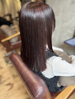 ヘアサロン レゴリス(hair salon REGOLITH)&nbsp;プツッとミディアム×レッドバイオレット