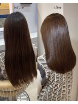 ファシー(faccie) カット×カラー 透明感 ブラウンカラー