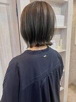 キャアリー(Caary) 福山美容室caaryレイヤー外ハネボブ髪質改善オリーブグレージュ