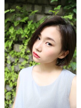 シアン 栄店(CYAN.) 【似合わせカット】黒髪ボブ