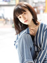 クラン(CLAN) 切りっぱなしボブx暗髪
