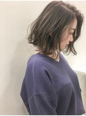 『bluefaces』シャープで可愛い前下がりボブ&アッシュベージュ