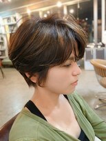 アトリエ エス atelier es HAIRDESIGN&nbsp;ショートボブふんわりショート/ハンサムショート/レッドブラウン