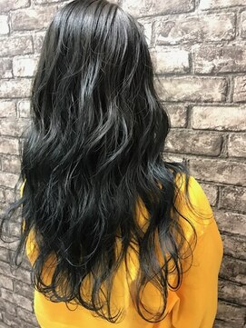 リバレイト(liberate) 暗髪透明感カラー！ブルーアッシュグレーカラー