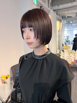 カフ(CAF) CAF松本【ボブ×ウルフのニュースタイルにブルーブラック】