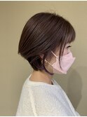 ピンク×バイオレット【インナーカラー】ショートボブ Zen.手塚