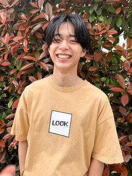 ラグ(log) ジェンダーレス×センターパートショート