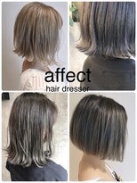 アフェクト 上大岡(affect)&nbsp;斜めバング/グレージュカラー/デザインカラー/上大岡