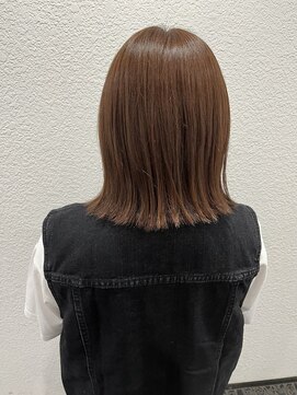 ネオリーブカップ 町田店(Neolive capu) 外ハネボブ ＊ ブラウンカラー【町田/韓国風スタイル】