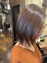 ヘアー クリエイト カルバリ(HAIR CREATE Calbari) レイヤーボブとナチュラルイヤリングカラー