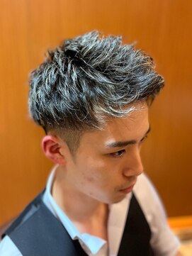 ヘアモード キクチ 銀座店 銀座　理容室　アップバングスタイル