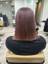 アジールヘア 所沢プロペ通り店(agir hair) セミディ姫カットシアーカラーピンクベージュケアブリーチ所沢