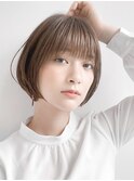 ★前下がりショートボブハンサムショートカットカラーパーマケア
