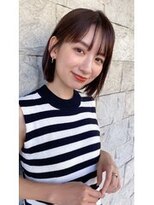 フラミューム 藤沢(flammeum)&nbsp;ミニボブ×透けバング【藤沢】