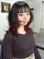 ビューナゴヤ 名駅(VIEW NAGOYA)&nbsp;前髪カタログ/イメチェンスタイル／ウェーブパーマ/こなれミディ