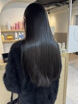 カラ フクオカ(Cara FUKUOKA)&nbsp;【オリーブグレージュ&レイヤーカット】《福岡暗髪カラー》