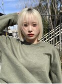 ★外ハネボブ  ボブルフ 小顔 ワンレンミニボブ 黒髪