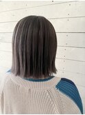ハイライトカラー/ベージュカラー/切りっぱなしボブ