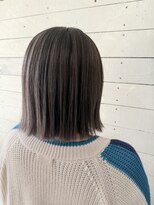 ルノン フィージュ(LUNON fieju)&nbsp;ハイライトカラー/ベージュカラー/切りっぱなしボブ
