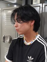 センターパートニュアンスパーマワンカールパーマコンマヘア韓国