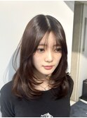 ふんわりレイヤースタイルナチュラルブラウンカラー