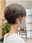【後頭部ふんわり】丸みシルエットショートボブ