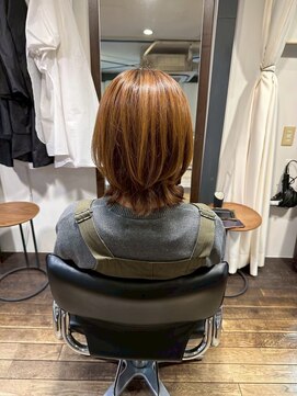 エクファ ヘア シェリル 草津 南草津店(ex-fa hair cherir) 黒髪カタログ/クラゲヘアー/オリーブグレー/南草津