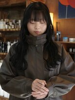 チャプター 問屋町(chapter)&nbsp;ケアカラー黒髪艶ロング顔まわりレイヤー