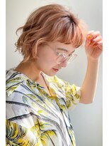 クシュ 本川越店(kusyu...)&nbsp;ミディアムレイヤーハッシュカットワインレッドボルドーカラー