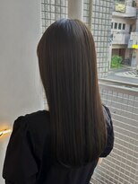 ラルジュ(large)&nbsp;【Large都筑】オリーブグレージュ.重めセミロング.