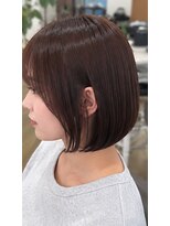 ヘアアトリエ ナイン(hair atelier nine) ワンホンレイヤー/ミルクティーブロンド/ダークブルー/福島市