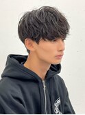 ソフトツイストパーマ韓国ヘアラウンドマッシュショート