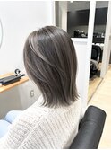 バレイヤージュダブルカラーハイライトレイヤーイルミナカラー